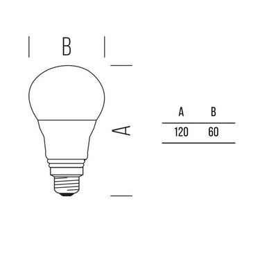 Goccia 1521lm 13,6W E27 OP WW DIM